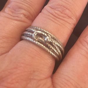 New-Sterling Silver Rope Ring